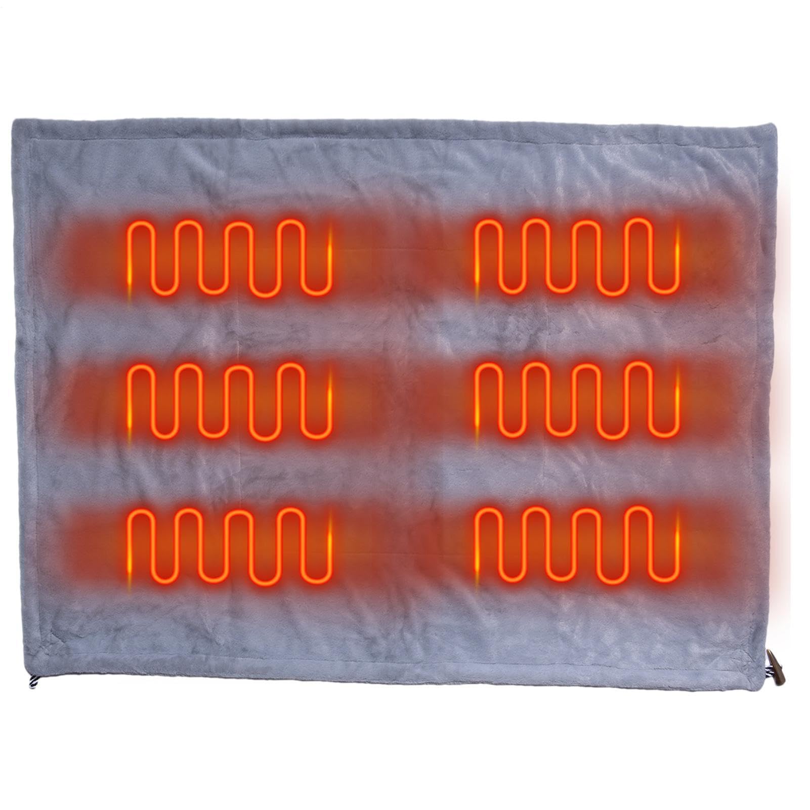 USB Heating Blanket Throw - Adjustable Heated Personal Throw Blanket - Camping Electric Personal Heated for Camping, Hiking, Running