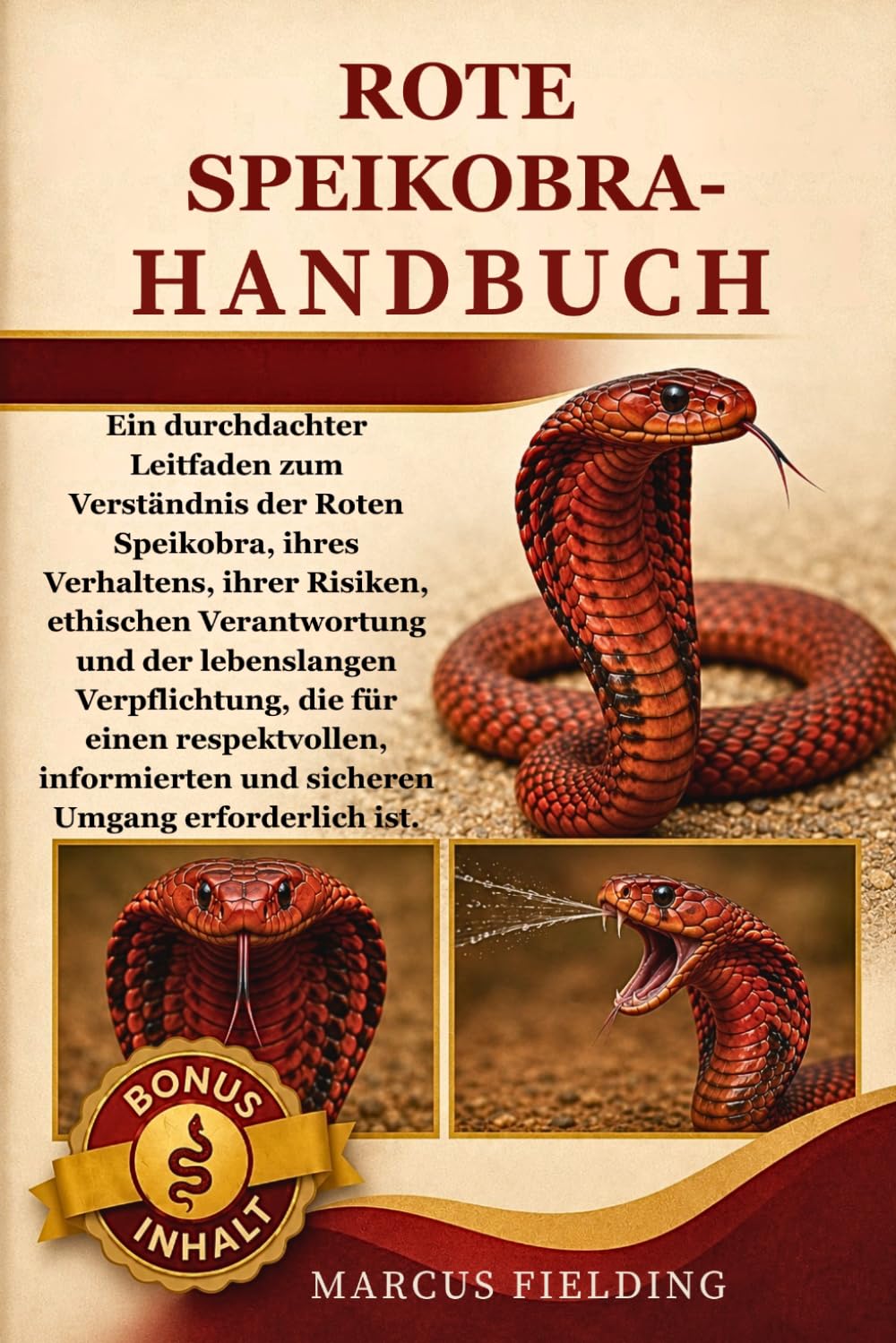 ROTE SPEIKOBRA HANDBUCH: Ein durchdachter Leitfaden zum Verständnis der Roten Speikobra, ihres Verhaltens, ihrer Risiken, ethischen Verantwortung und ... informierten und sicheren Umgang erforderli