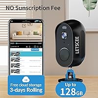 Vista 6 de Wireless Battery Cameras Outdoor.Indoor Outdoor Home Security Cameras, with Night Version,Motion Detection,2-Way Audio,Waterproof,Cloud Storage,No