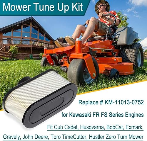 Miniatura 3 de Emmawin Kit de afinación FR691V para cortacésped Kawasaki FR651V FR730V FS481V FS541V FS600V FS651V FS691V FS730V Motor, reemplazar el filtro de