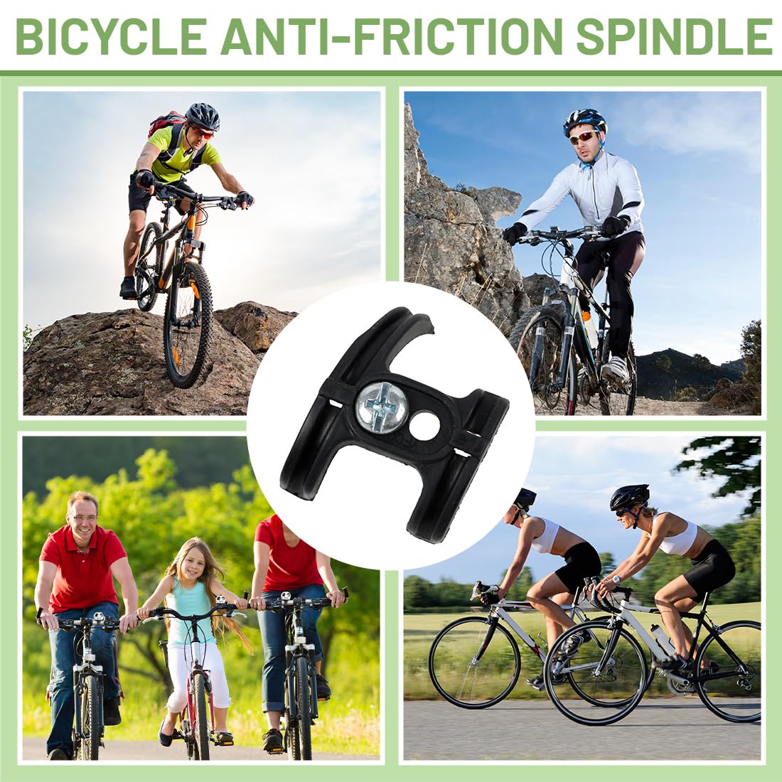 4 Pezzi Guida Per Cavi Per Bicicletta Movimento Centrale Con Viti Morsetto Anti-Attrito Per La Gestione del Cavo del Cambio e del Freno Parte di Ricambio Per Mountain Bike Ciclismo all'Aperto