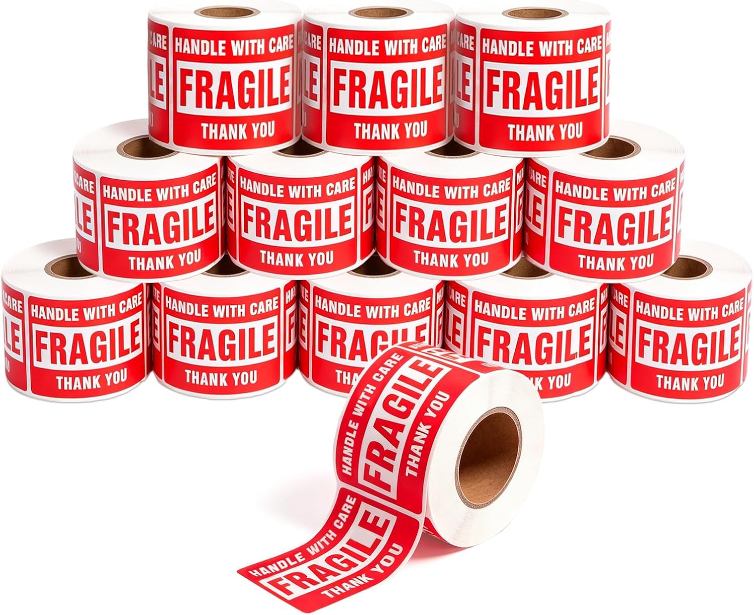 6000 Fragile Stickers for Shipping, 2x3 Inch Fragile Stickers for Moving, Handle with Care Labels, Easy Peel Labels for Boxes, Packing, Shipping Supplies