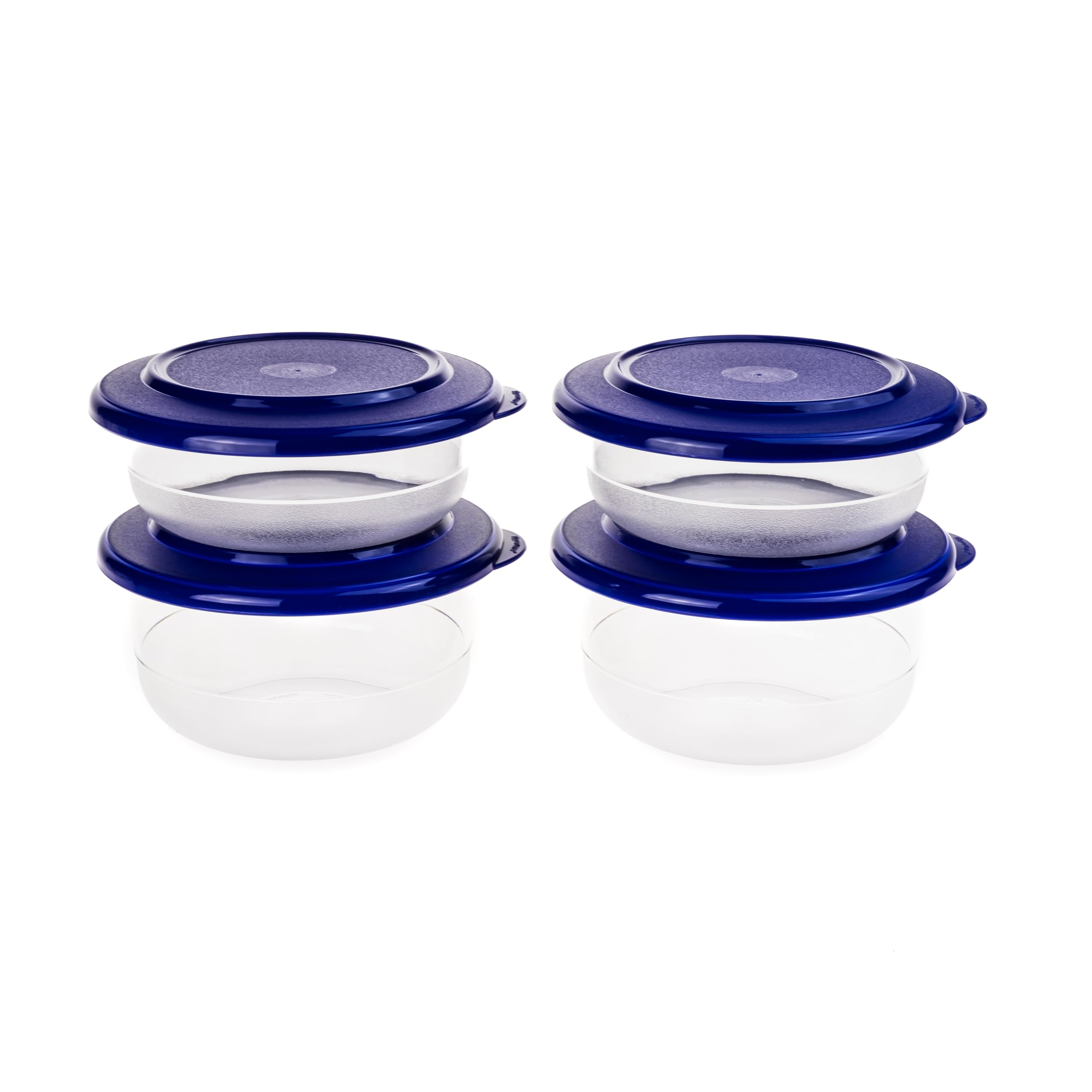 Generisch TW Tafelperle Schüssel 2x 275 ml + 2x 450 ml transparent Blau Servierschüssel Salatschüssel (inkl. Geschenk-Artikel)