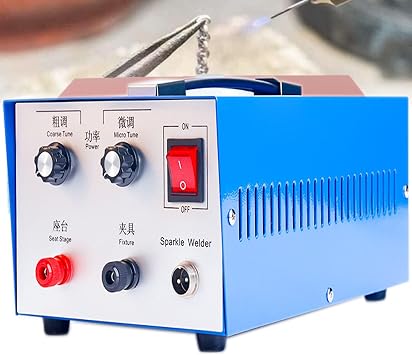 Jewelry Spot Welder, Jewelry Welding Machine, Welding Machine, Sparkle Spot Welder 30A Permanent Portable Spot Welding Machine, 0.5-1mm Welding Range