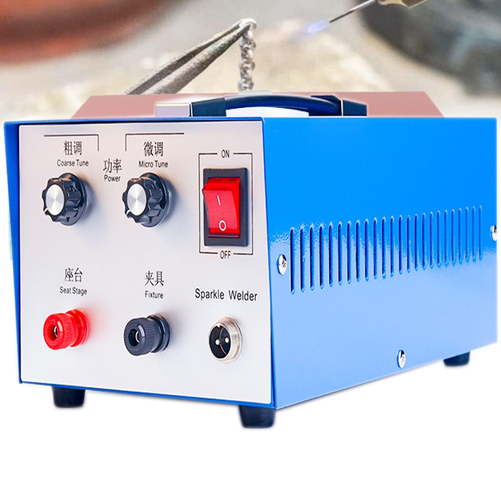 Soldador de Puntos de joyería, Máquina de Soldadura de Joyas, Máquina de soldar, Soldador de Puntos Brillantes 30A Máquina de Soldadura por Puntos portátil Permanente