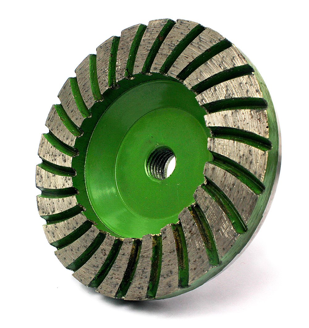 4 Inch Diamond Turbo Grinding Cup Wheel Coarse Grit 30 for Concrete Marble Angle Gringer Sanding