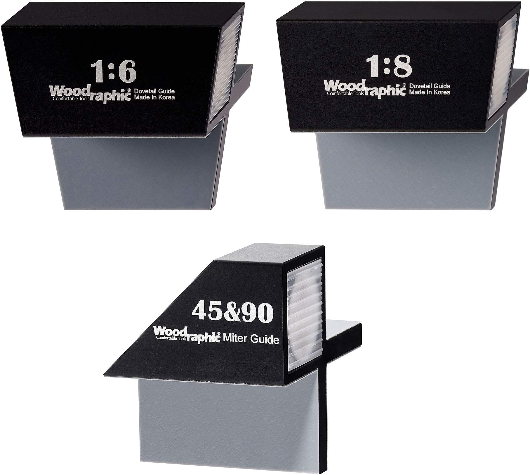 Complete Dovetail Guide Set – 1:6 & 1:8 & 45°/90° Magnetic Layout Tool for Precision Woodworking, Joinery, Cabinetmaking – CNC Aluminum Hand Saw Marker Kit