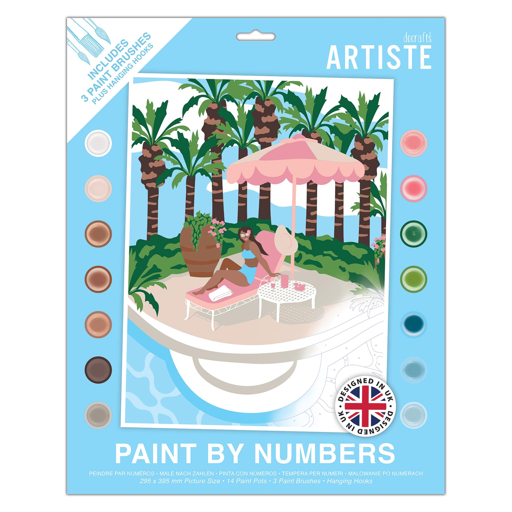 Paint By Numbers Artiste -Poolside