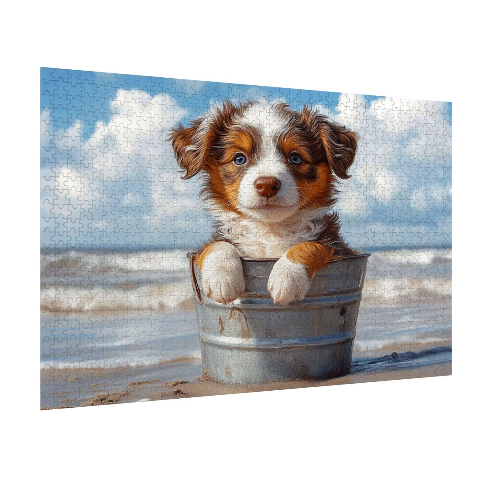 Puzzle 3000 Pezzi spiaggia Puzzle Adulti, Gioco Educativo, n-235 | Jigsaw Puzzles cane, Impossibile Difficile Sfida, Classici Gioco Familiare, Giochi Divertenti, Idee Regalo