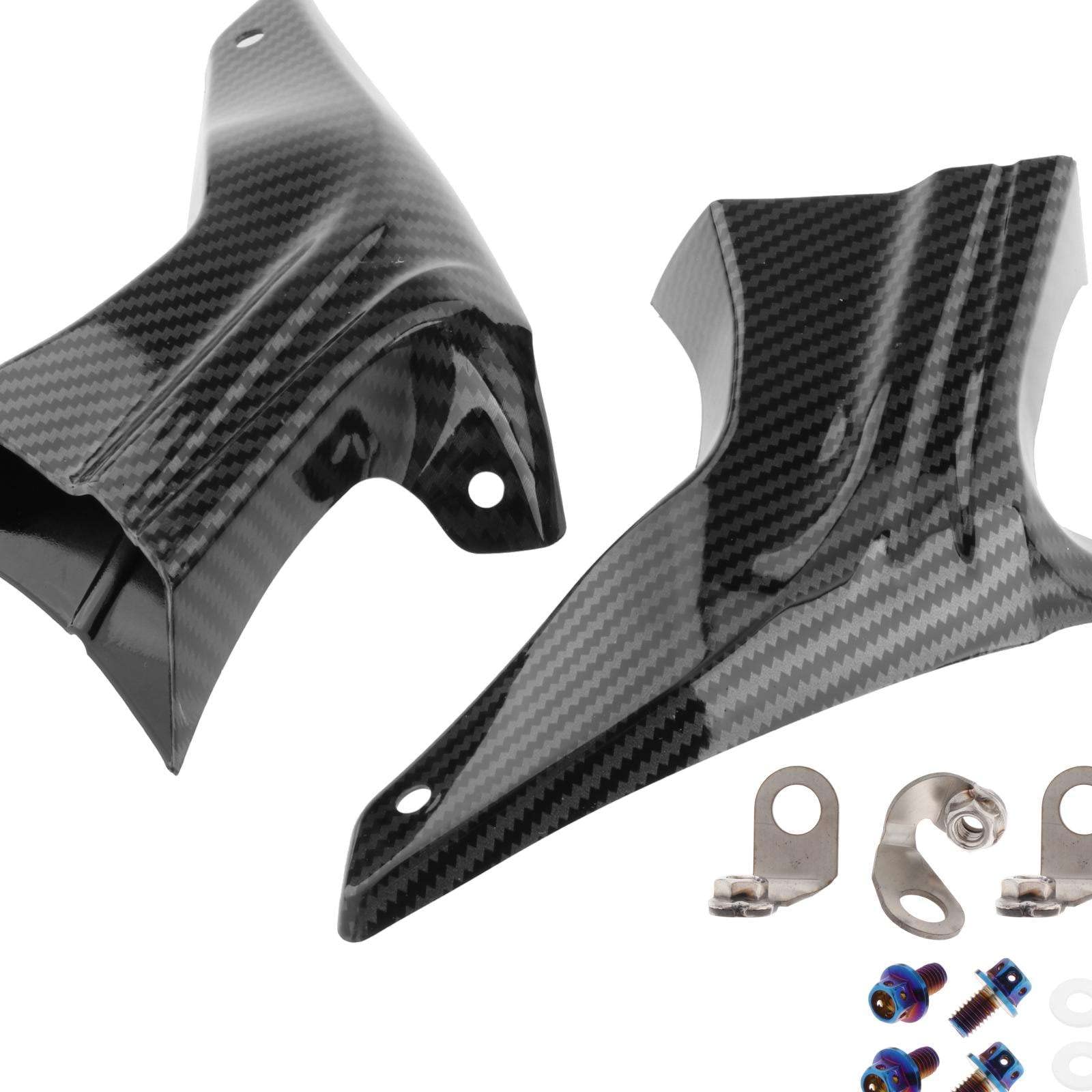 Baoblaze 2x kit di montaggio per condotto di raffreddamento ad aria per sistema frenante per moto, per moto, Modello in fibra di carbonio