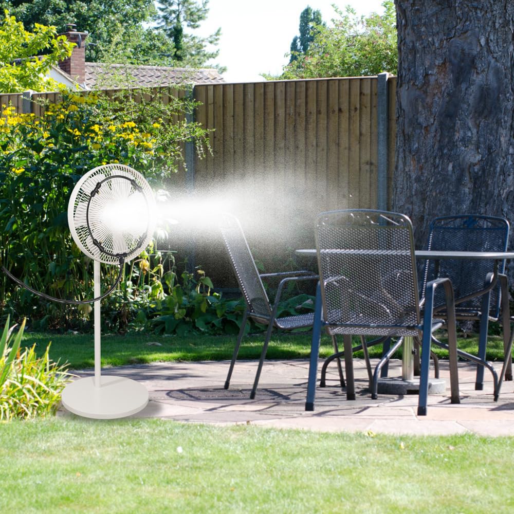 Vernebler und Wasserzerstäuber für den Garten und Außenbereich, mit Zerstäuberlinie 9,84 Fuß und 5 Messingdüsen