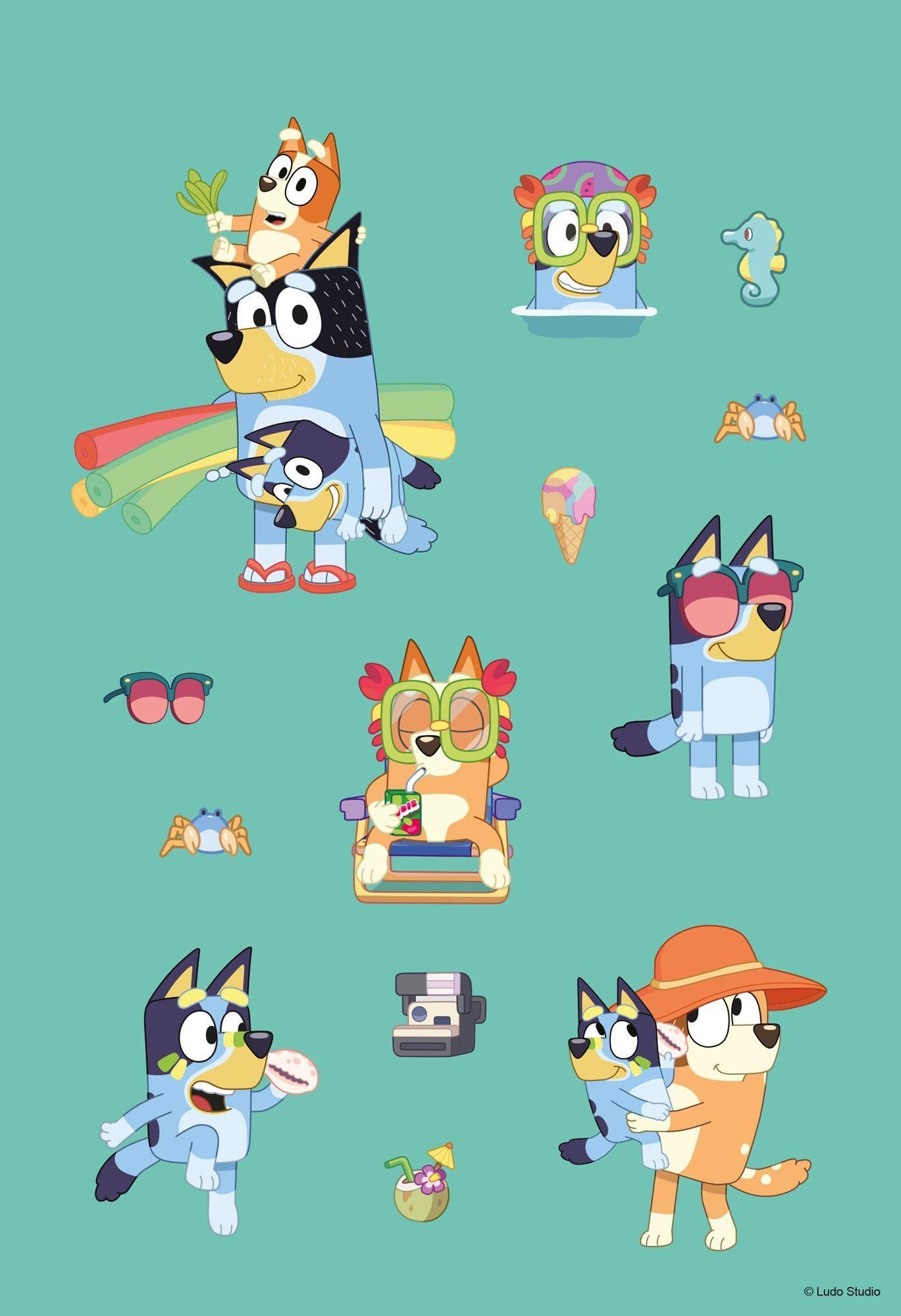 Bluey: Superstarker Sticker- und Malspaß: Sticker- und Malblock