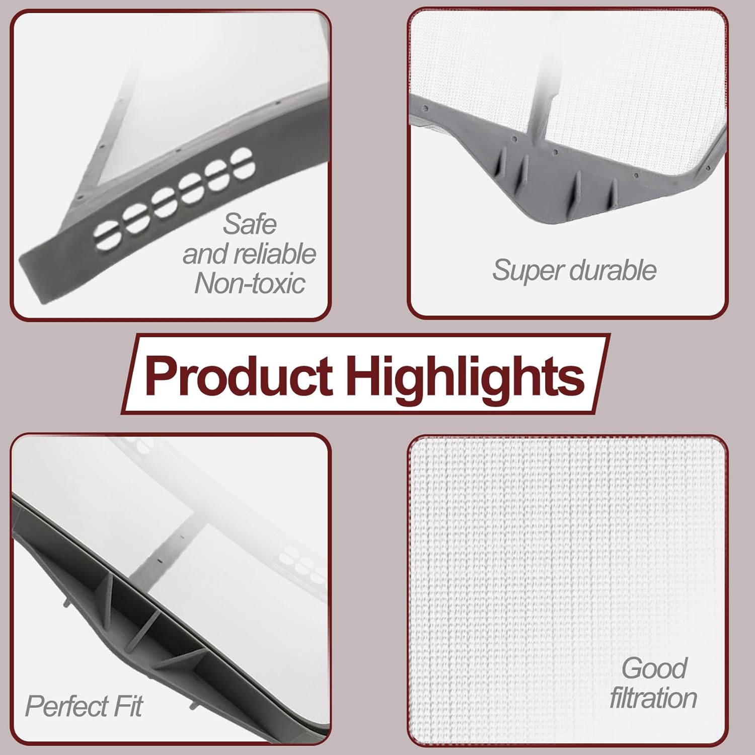 MGD5630HC3 MED8200FW1 WGD75HEFW0 MED5630HW1 WED6620HC1 Dryer Lint Filter Screen Fit for WED75HEFW1 WED72HEDW0 WED5620HW2 MED6630HC2 WED87HEDW1 WGD72HEDW0 MGD5500FW0 WED95HEDW0 MED5500FW0 NED5800HW0