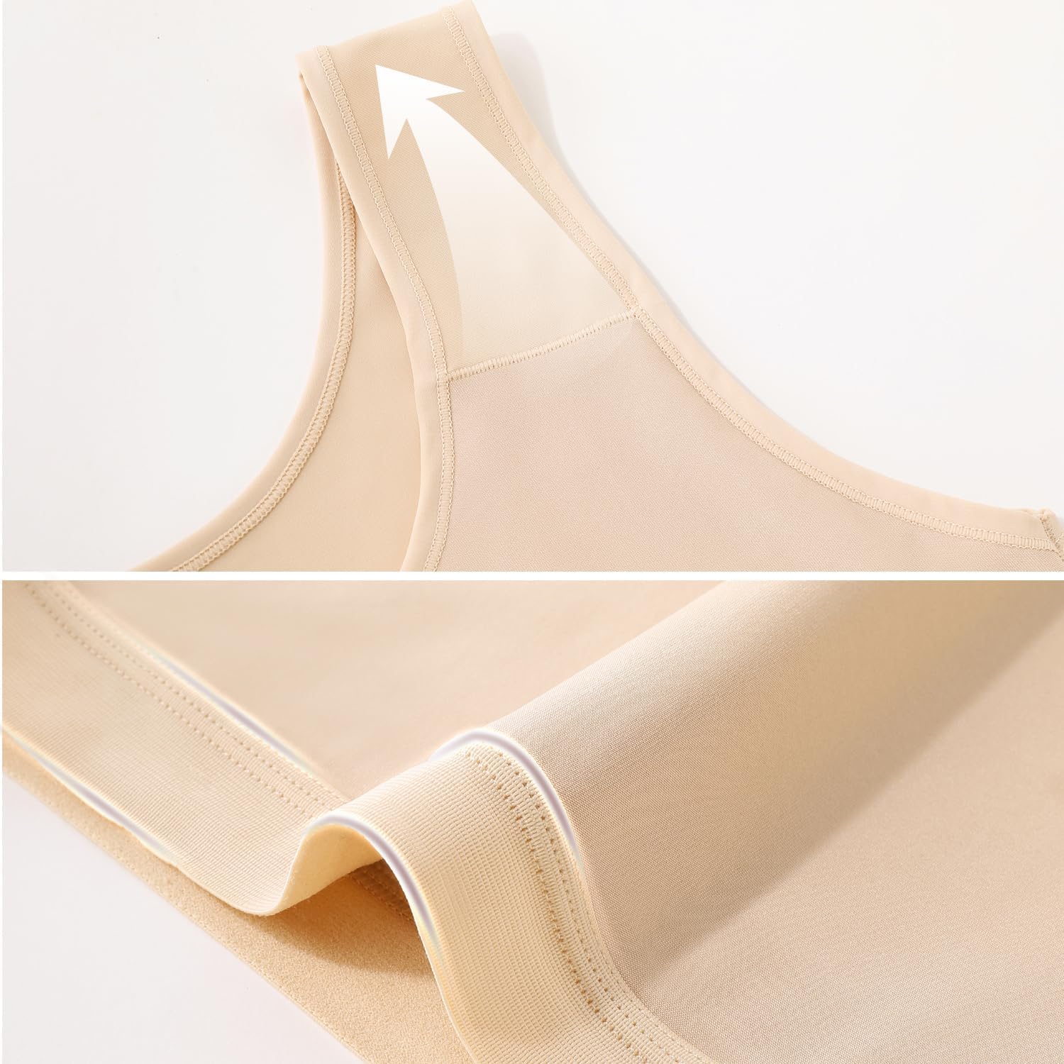 GCTBL Chest Binder for Transgender Half FTM Binder Trans Breathable Compression Bra