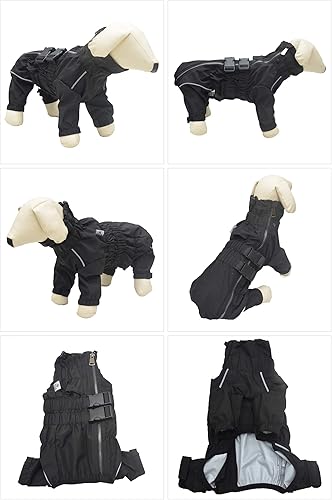 Miniatura 2 de Lovelonglong - Chaqueta impermeable para perros, ligera, impermeable, reflectante, resistente al viento, a prueba de nieve, para perros pequeños,