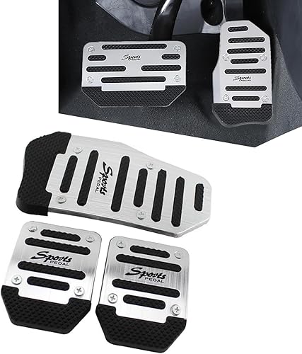 leediga Paquete de 2 pedales de goma de metal antideslizante resistente al desgaste, piezas de repuesto de pedal de estilo deportivo sin necesidad