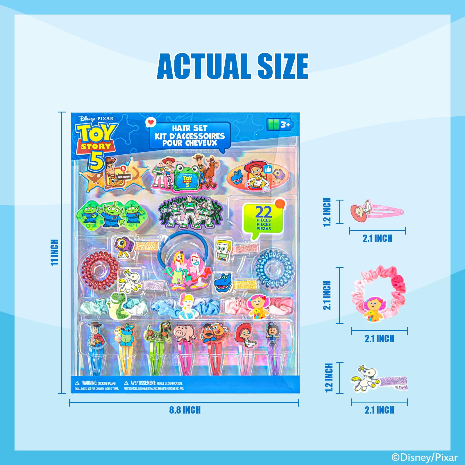 Toy Story Akcesoria do Włosów 22 szt Spinki i Gumki Dziewczynki 3+
