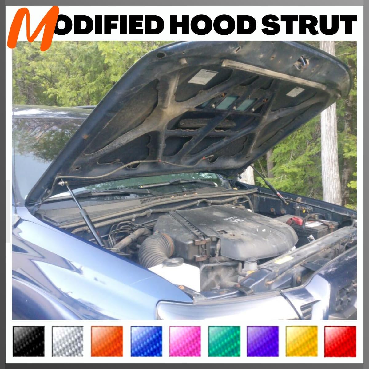 Front Hood Struts Compatible with Toyota Tacoma N220/N240/N250/N260/N270 2005-2015 Shock Lift Supports Bonnet Gas Dampers Springs Kit No-Drill Bolt-on