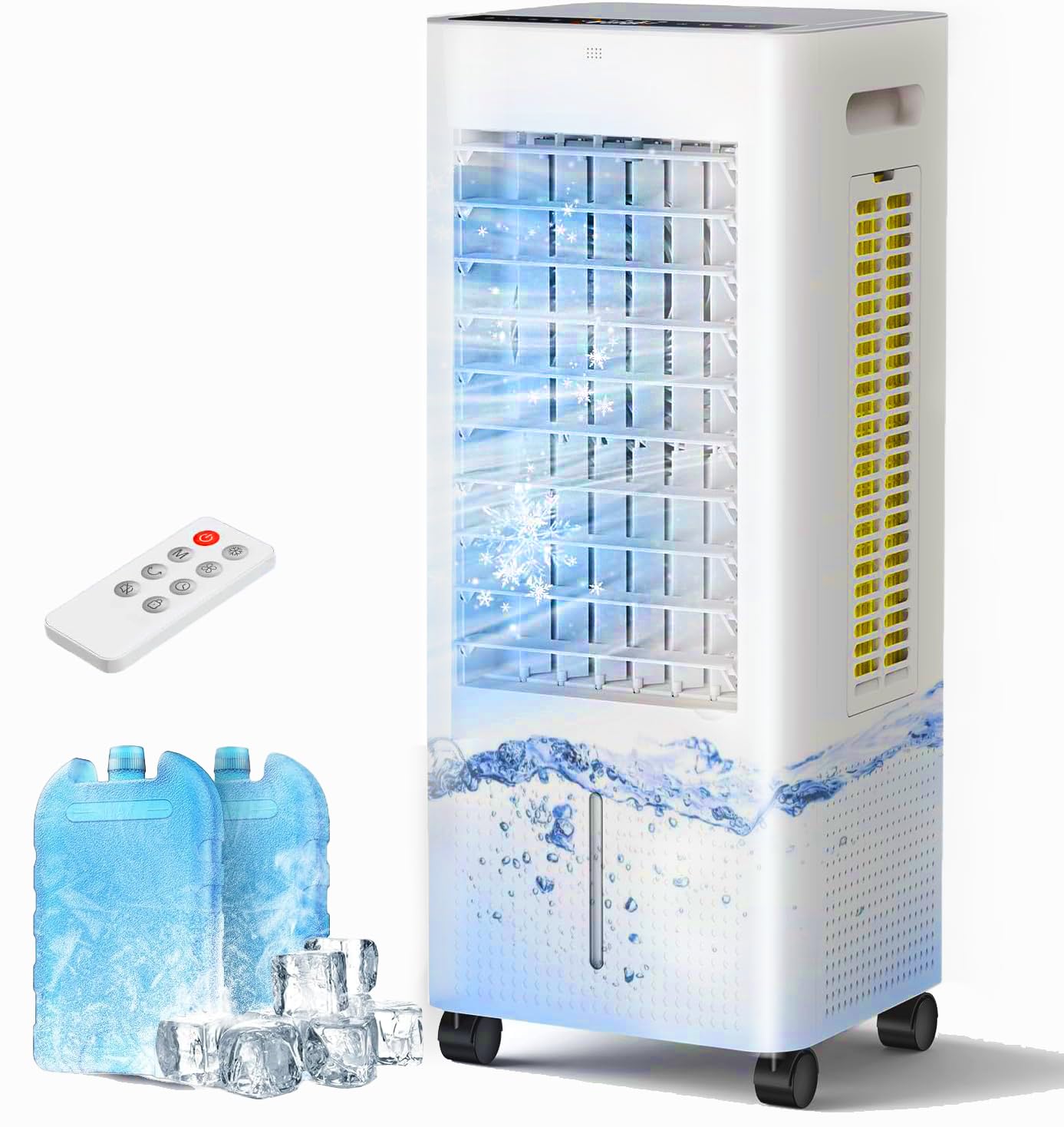 Evaporative Air Cooler with Remote Timer 2200 CFM Portable Fan That Blows Cold Air for Large Room Home