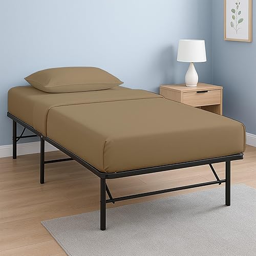 Miniatura 10 de Juego de sábanas de algodón para cuna, 30 x 75 pulgadas, sábana bajera de 30 x 75 pulgadas, perfecta para cama de invitados, tamaño individual