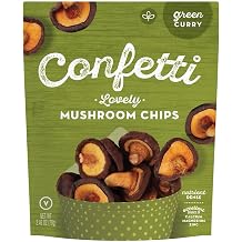 4-Pack Confetti Snacks Lovely Mushroom Chips Green Curry