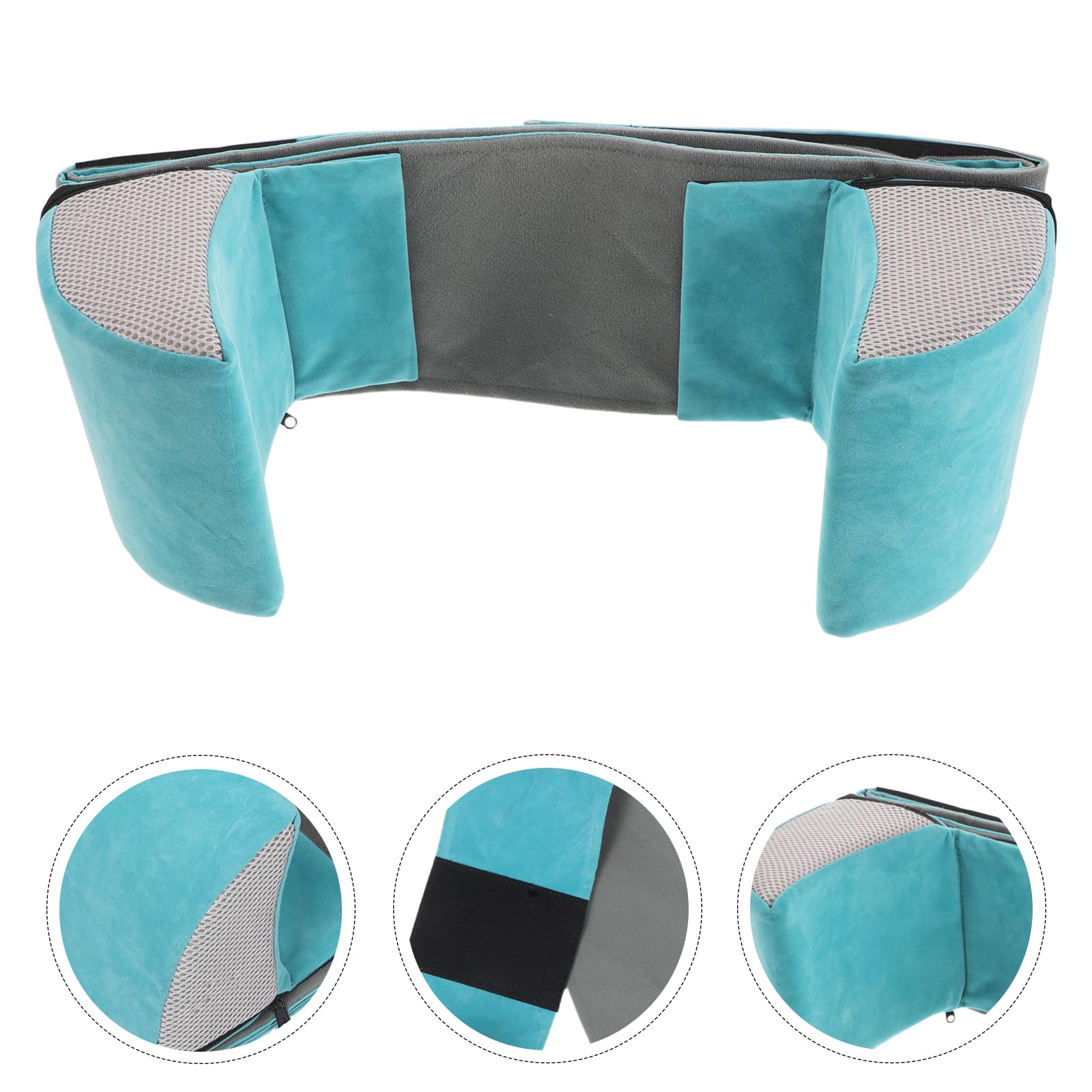 Cojín de Apoyo Lateral para Silla de Ruedas, Respaldo Lumbar | Antideslizante, Tela Esponja, Ajuste Flexible, Uso en Casa y Centros Médicos
