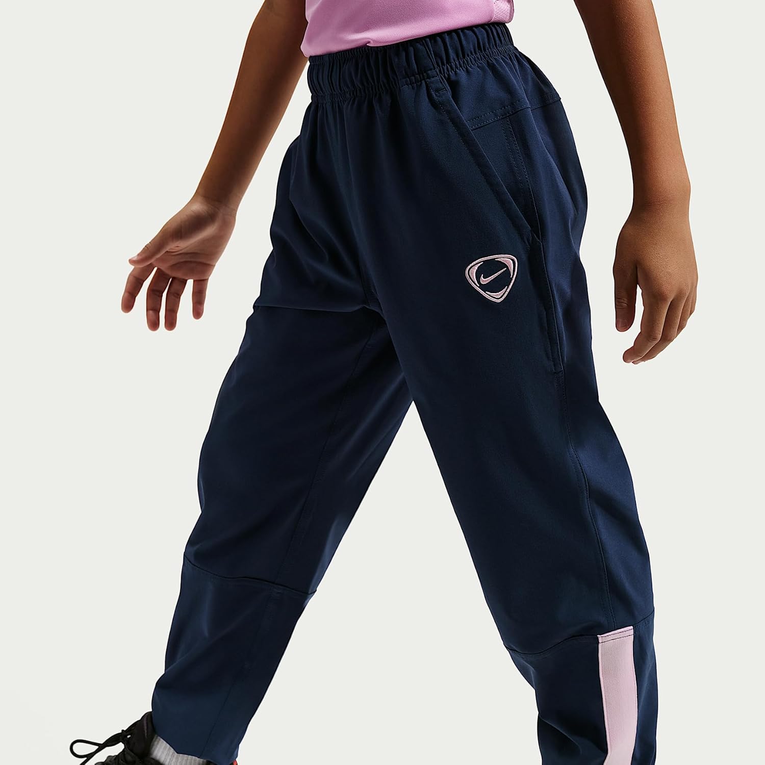 Nike Energy Big Kids' Repel Soccer Woven Pants (Midnight Navy/Court Blue/Pink Foam/Court Blue)