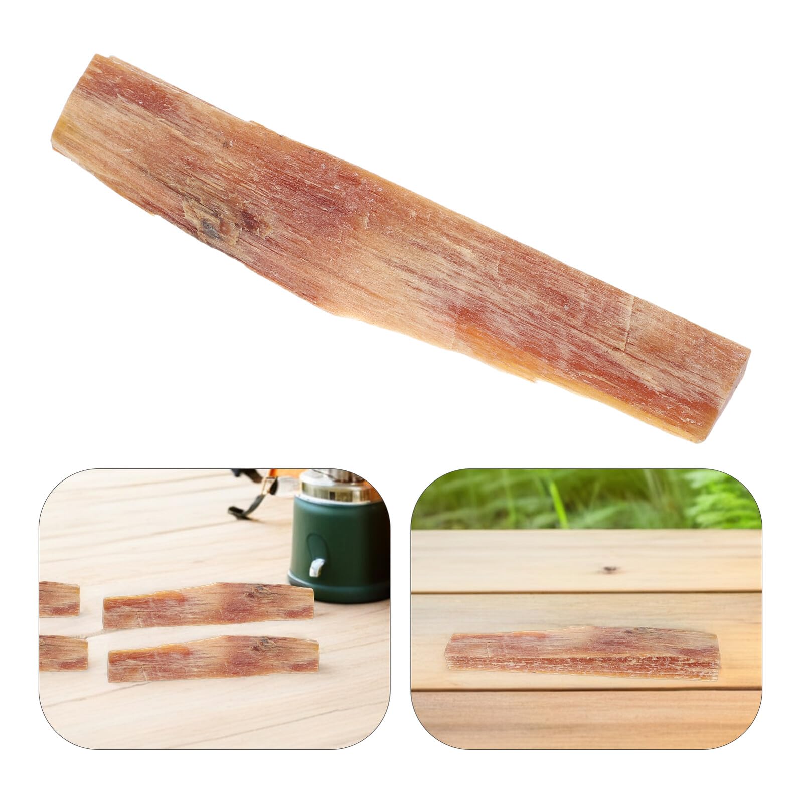 Lurrose Accendifuoco in Resina Naturale per Campeggio e Cucina All'aperto, Stuzzicadenti di Legno Naturale per Fuoco, 0.5kg/1 Sacchetto