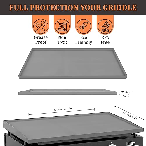 Miniatura 6 de NOVA LUXI - Tapete de silicona para parrilla Blackstone, protector para parrilla Blackstone, cubierta superior de repuesto para parrilla Blackstone,