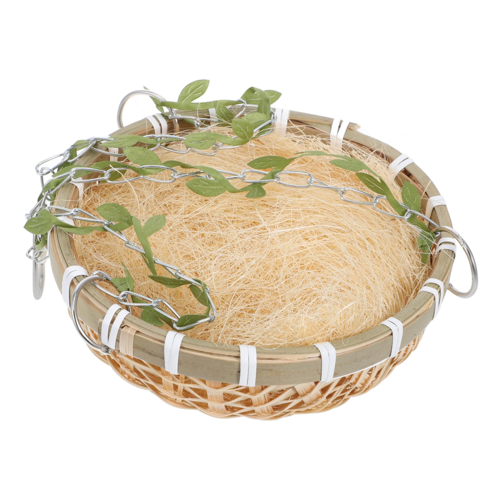 BESTonZON Artificial Bird Nest Cage for Parrots Birds Versatile Hanging Design for Garden Party Decorations Durable Sturdy Craftsmanship for Outdoor Use