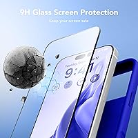 Vista 367 de GONEZ Funda de silicona para iPhone 15 Pro Max, compatible con Magsafe, protector de cámara + protector de pantalla, forro de microfibra suave Negro