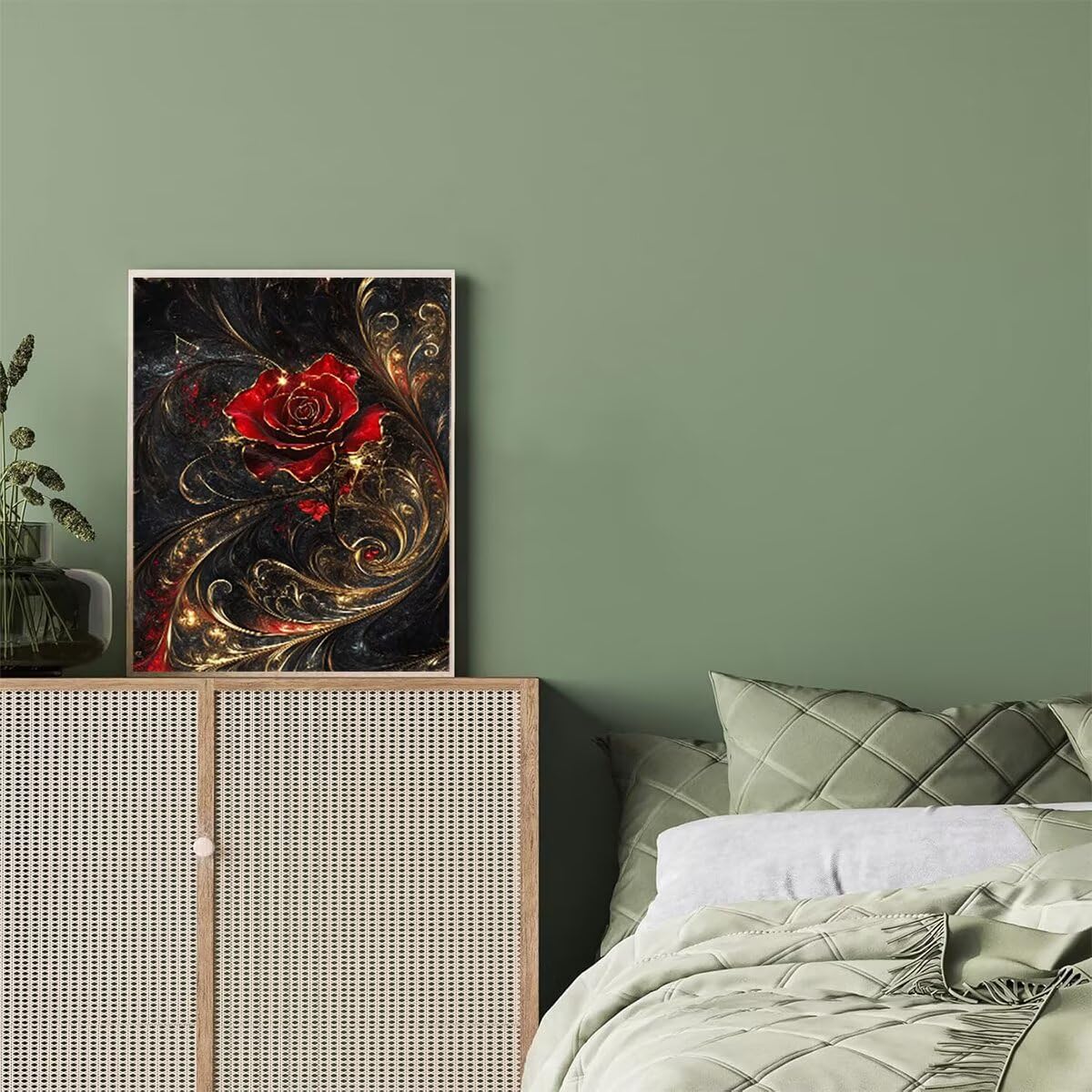 Dipingere con i Numeri Fiore, Paint by Numbers Adulti Astratto, Fai da te Creativi Adulti Quadri da Dipingere Numerati Kit per Decorazione Della Parete di Casa, Regalo 100x135 cm Senza Cornice 8J-1