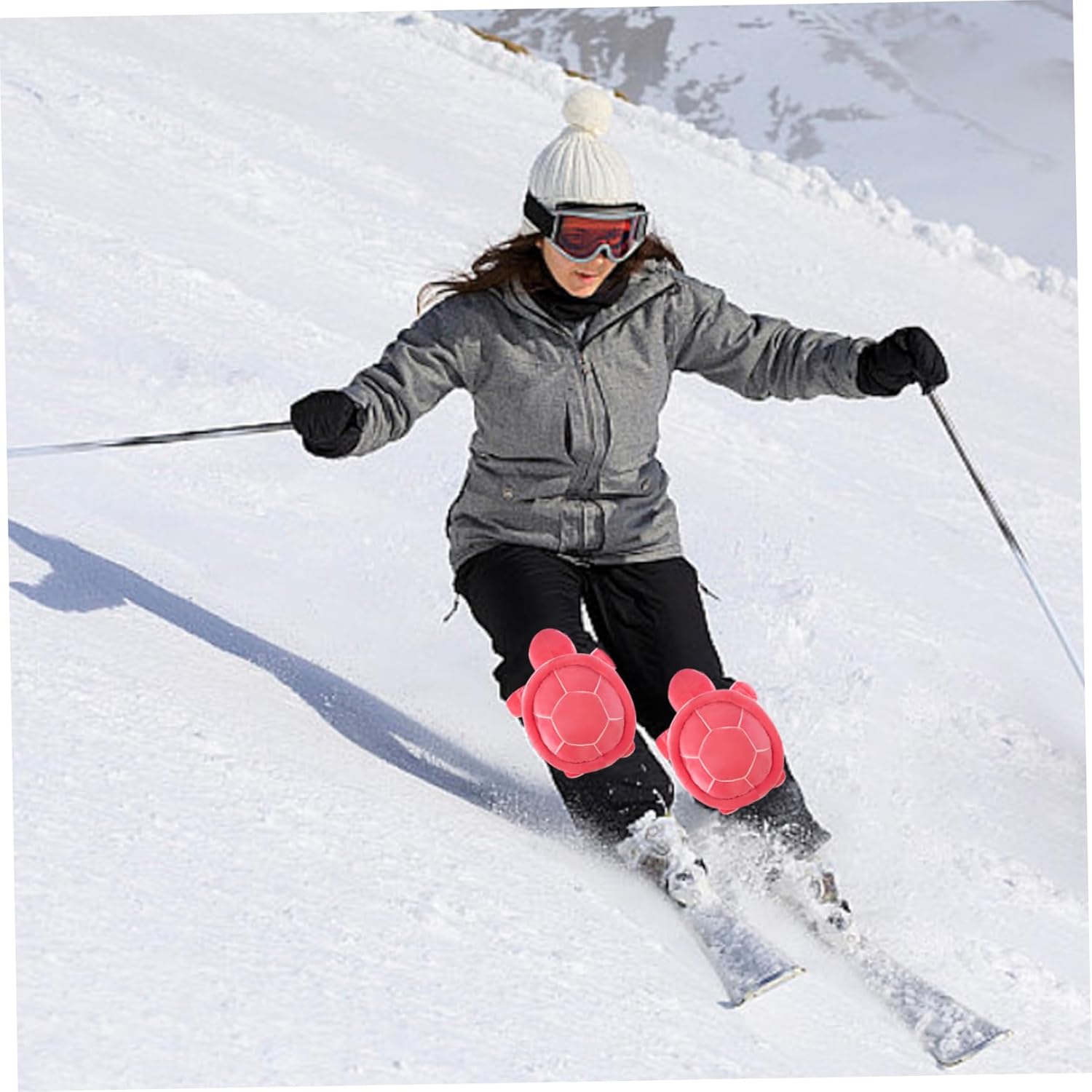 Ski Protective Gear, Ski Hip Protector Pad Set Cute Turtle Tortoise Cushion Snowboard Butt Pad Hip Protection Snowboarding Gear for Kids Adults,Green