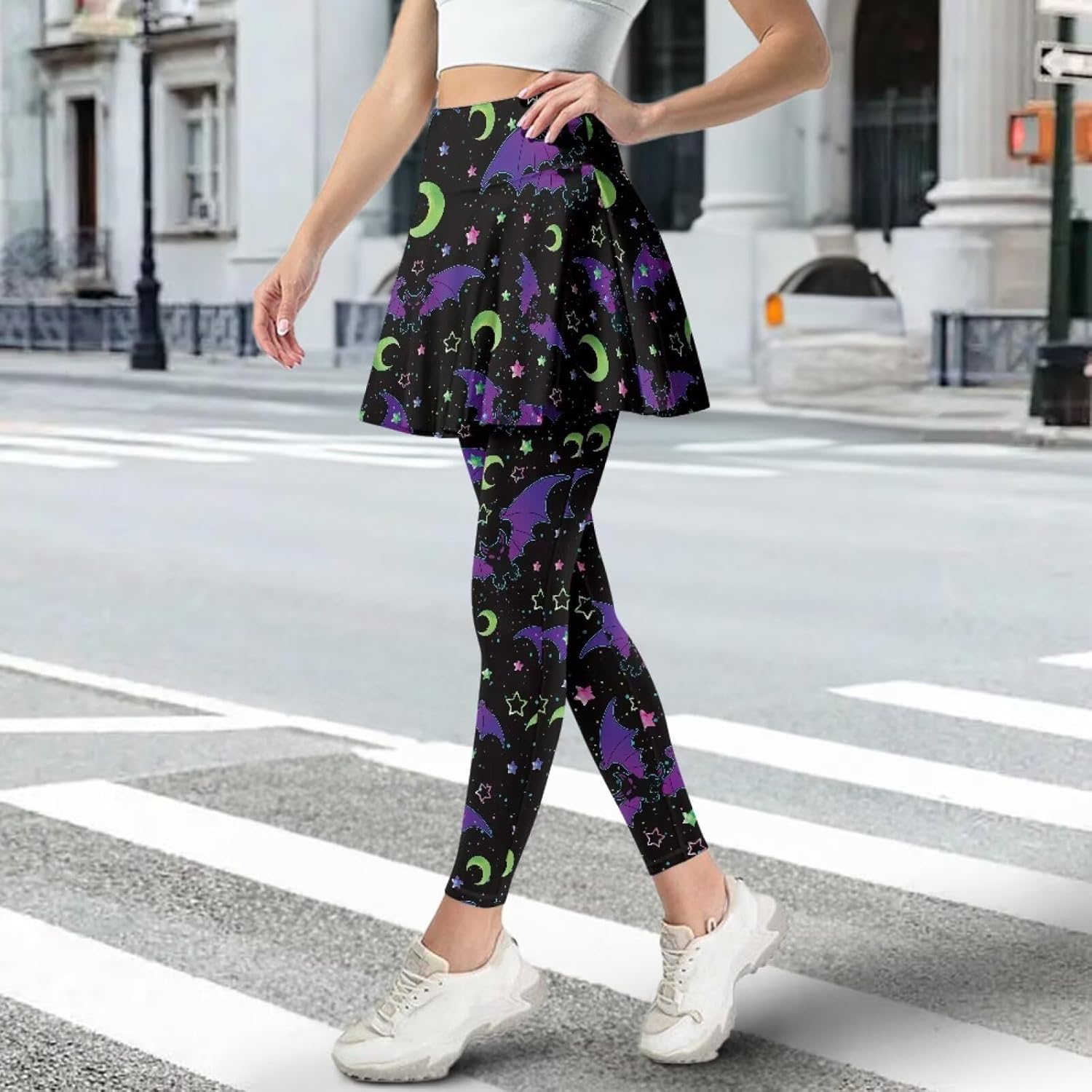 Skirted Leggings for Women Athletic Skirt with Leggings Yoga Running Golf Tennis Skirts with Pocket