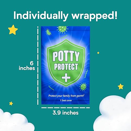 Vista 6 de Eli with Love Paquete de 20 fundas desechables extra grandes para asiento de inodoro (Boho) – Fundas de inodoro para niños pequeños para cobertura