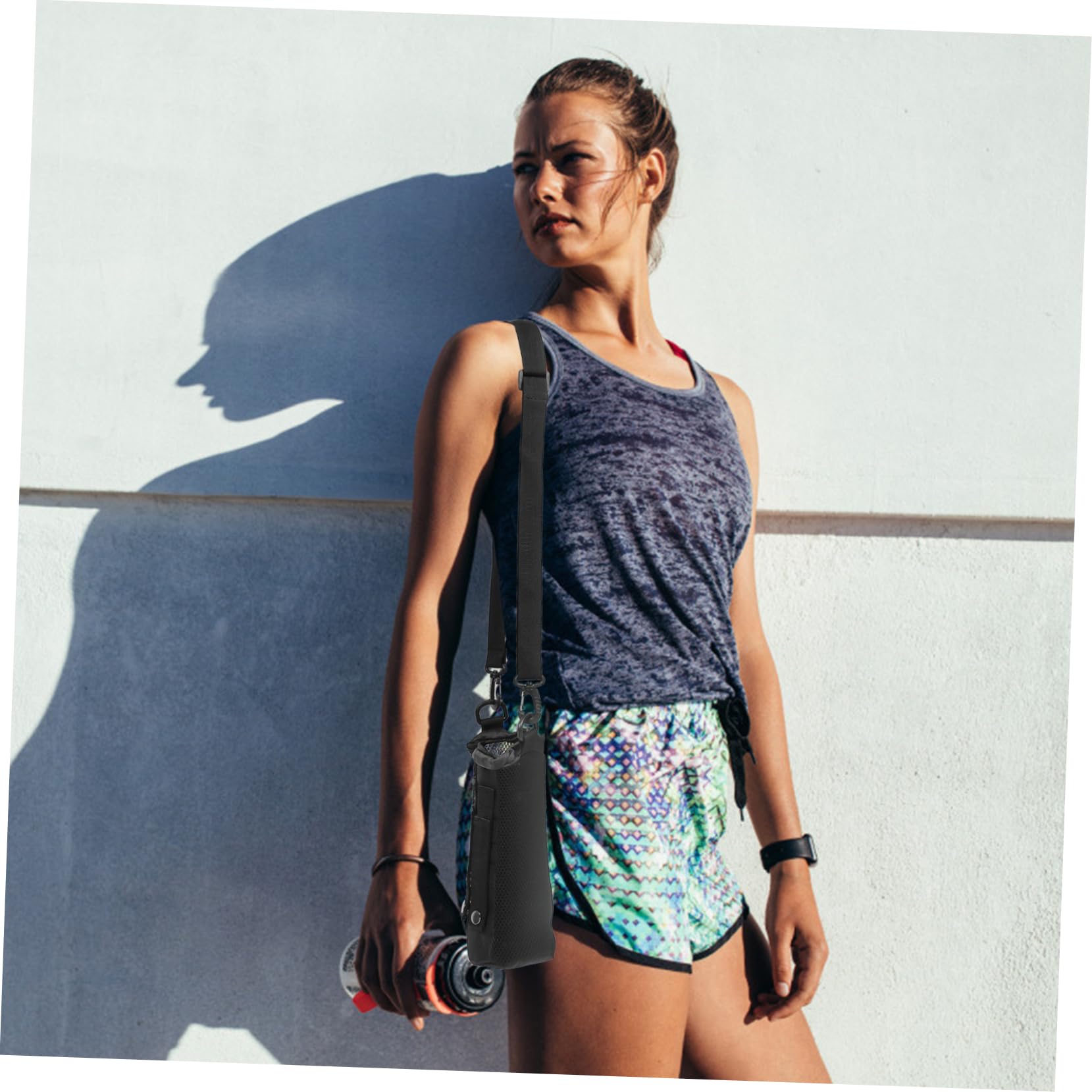 Toddmomy Borsa A Tracolla Cintura Porta Borraccia da Viaggio Tappetino per Pisolini Tracolla Pieghevole Porta Borraccia Tasca con Tracolla Borsa Termica per Borraccia Sportiva