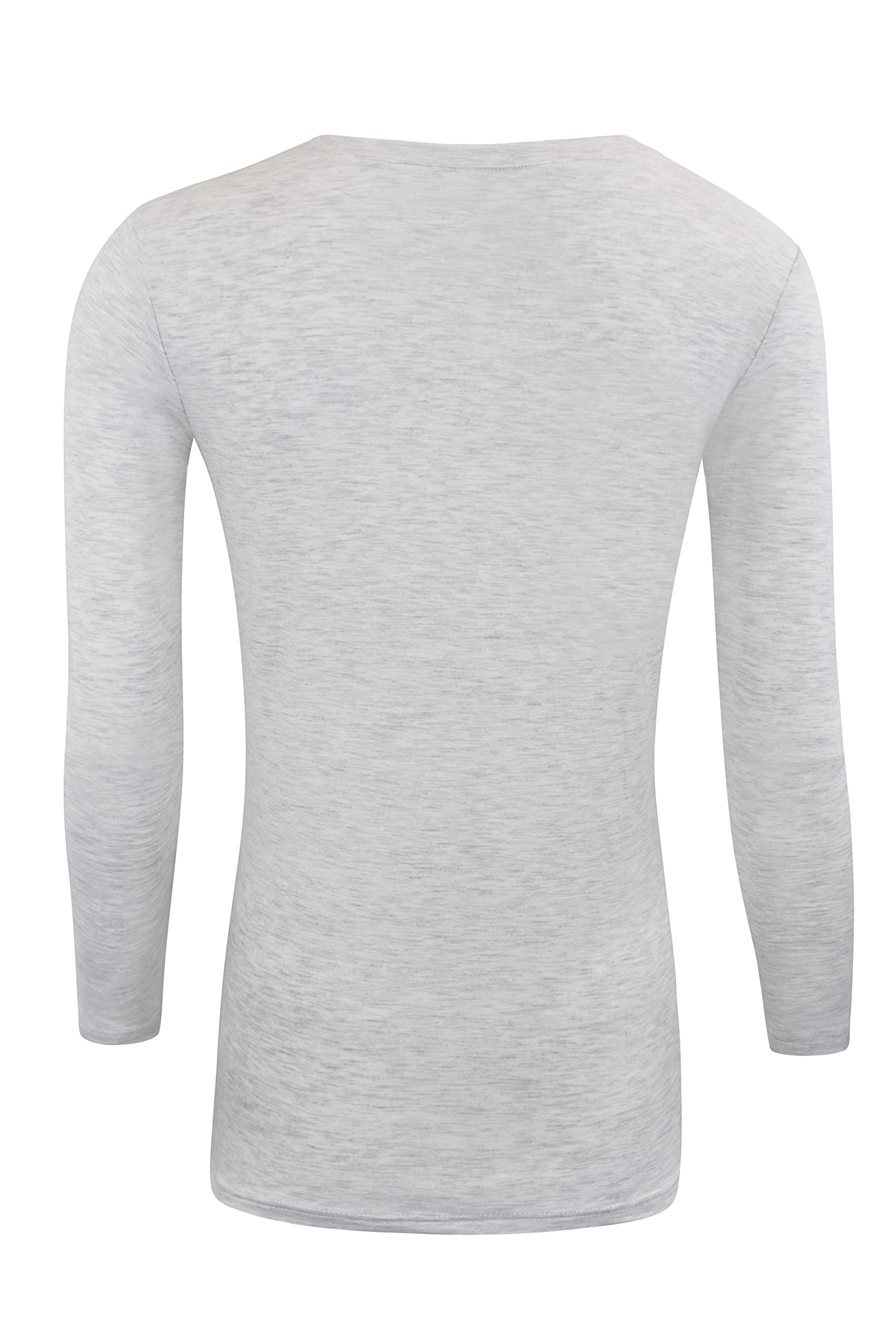 M&M SCRUBS Women's Under Scrub Tee V-Neck Long Sleeve T-Shirt - 5 Pack (Heather Grey, 2X-Large)