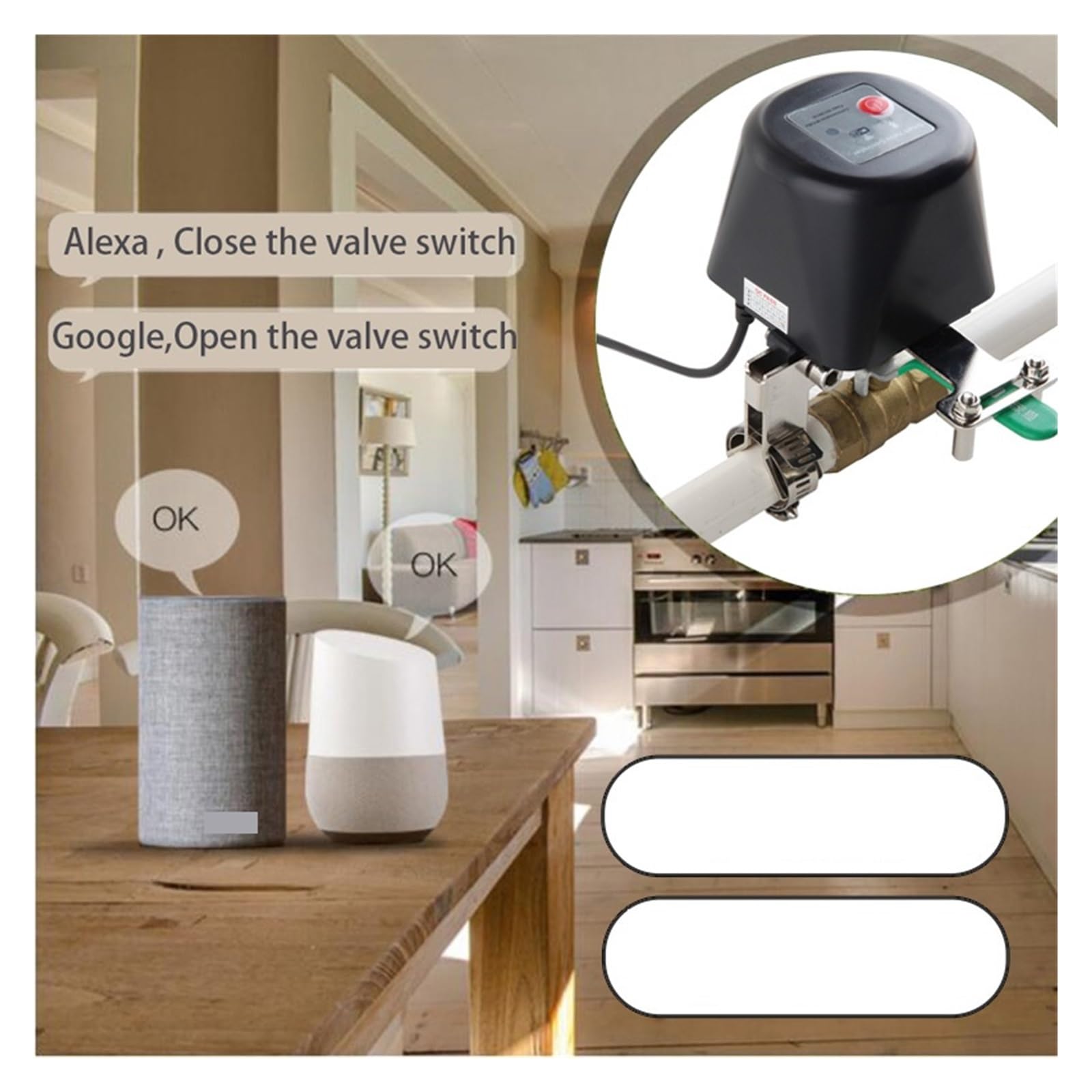 Tuya Smart WiFi Zawór wodny Zigbee Zegar zaworu gazowego Inteligentny sterownik kranu ogrodowego OszczęDność Wody(Zigbee)
