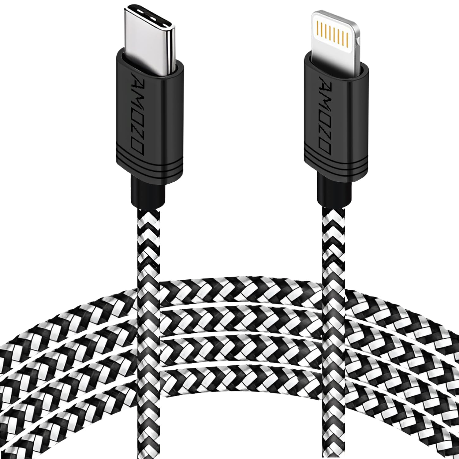 Amozo Type-C To Lighting TPE Cable | 27W Fast Charging, 480Mbps Data Transfer Speed | Compatible With IPhone 14 13 12 11 Pro Max Xr Xs 8 7 6, iPad, Pro, Mini, Ipad (1 Meter | White) (B0D7ZYG341) Amazon Price History, Amazon Price Tracker