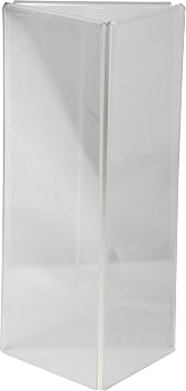 Clear-Ad - LHE-49 - Acrylic 3-Sided Table Tent Menu Holder 4x9 Pack of 3