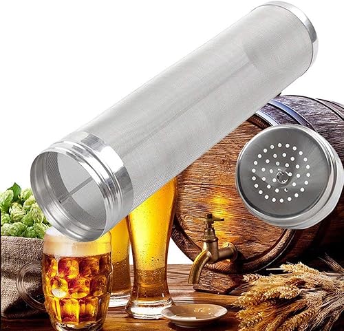 Miniatura 6 de Filtro de tolva seca de cerveza, filtro de lúpulo de acero inoxidable, filtro de malla micrón, cartucho de filtro de cerveza (2.8 x 11.8 pulgadas)