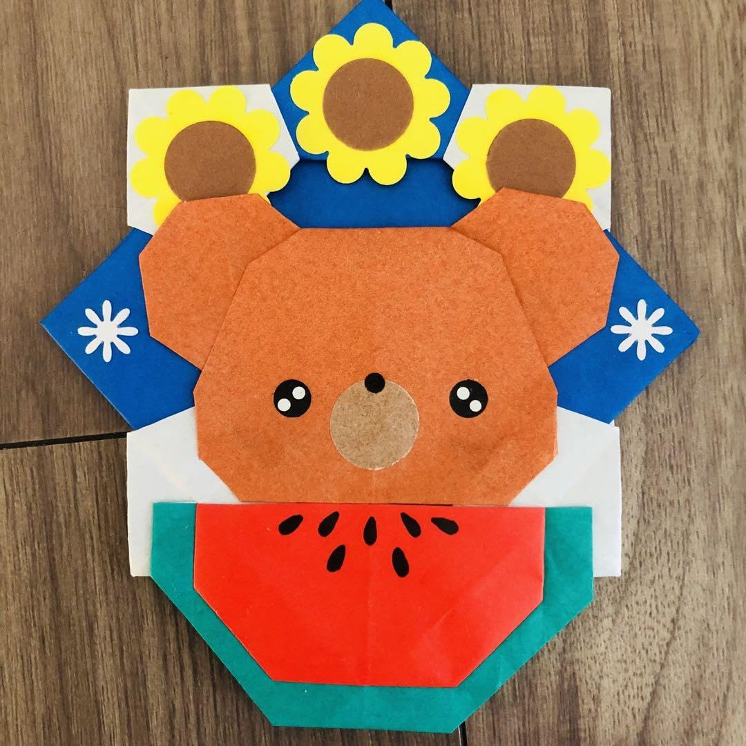 【専用】折り紙 動物 夏 ひまわり メダル ご褒美 #229 Amazon.co.jp: 夏折り紙メダルご褒美メダルくま折り紙ハンドメイド実習