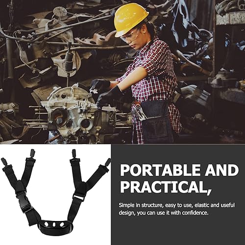 Miniatura 4 de ULTECHNOVO Correa de barbilla para casco duro, casco duro con correa para la barbilla, correas universales de alta dureza