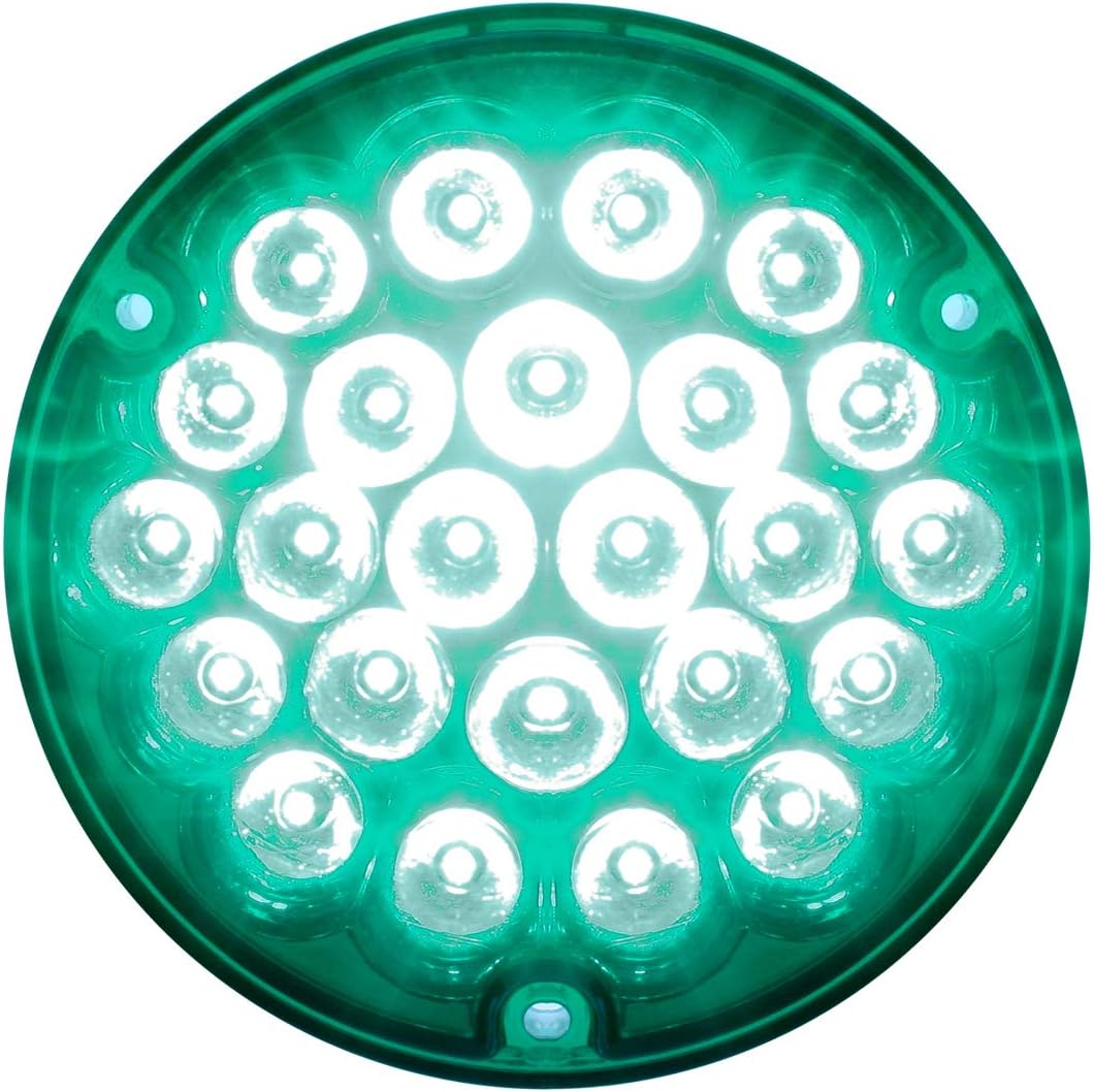 GG Grand General 87588 4 Inches Pearl Red Led Light w/#1157 Bulb Base, Clear Lens