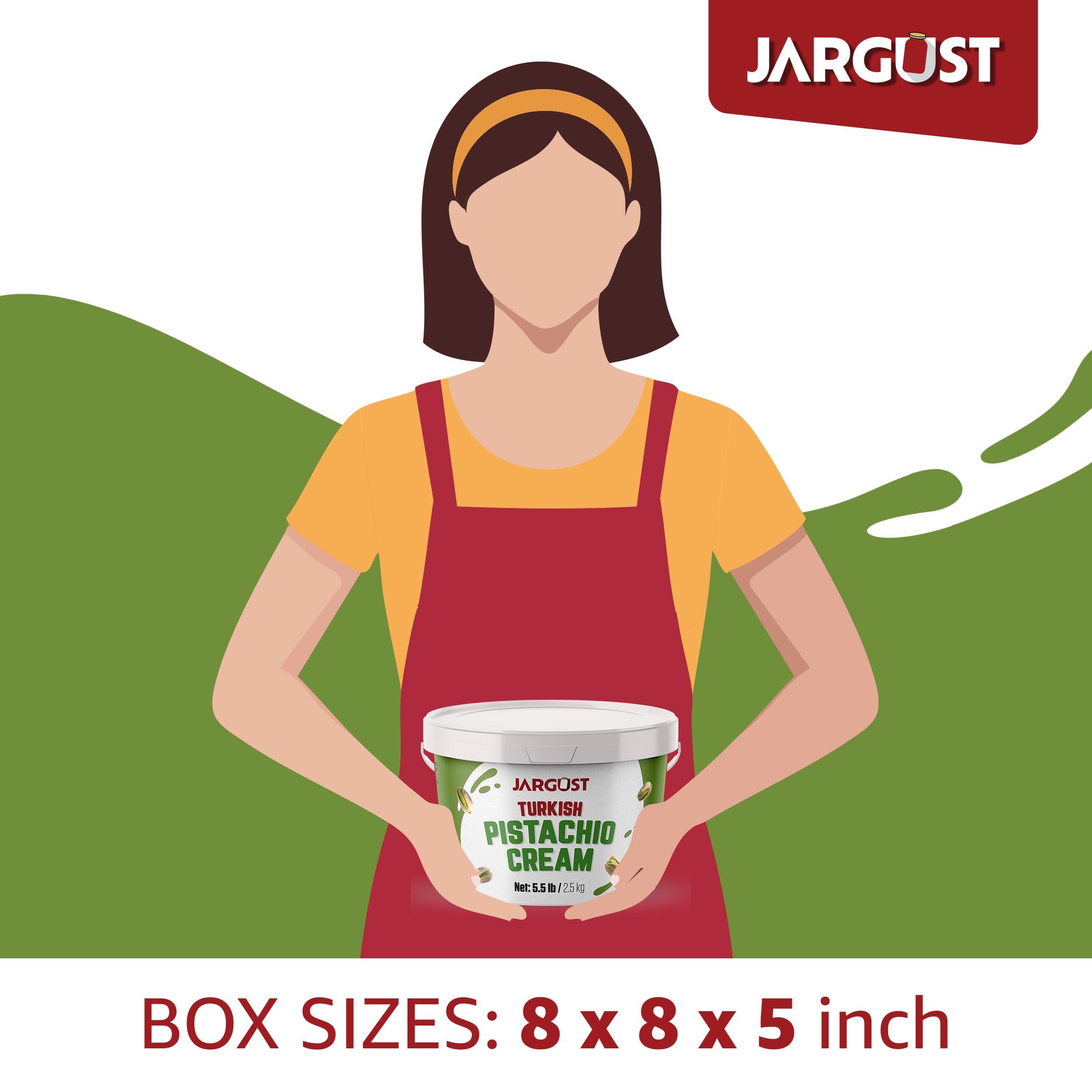 Bulk Pistachio Cream Spread 5 5 LB 2 5 kg Premium Turkish Pistachio Butter Perfect for Dubai Chocolate — view 5