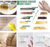 Vista 2 de Paquete de 100 gomas de borrar de esponja mágica, espuma de melamina, almohadillas de cocina resistentes antiarañazos, esponjas multifuncionales