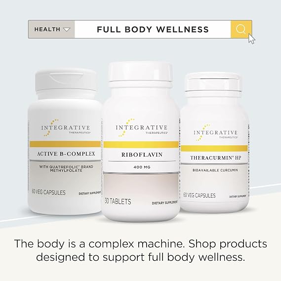 Integrative Therapeutics Riboflavin - B2 Vitamin Supplement for Cellular Energy Support* - Supports Vitality & Red Blood Cell Production* - Gluten-Free & Dairy-Free - 30 Count (30 Servings)