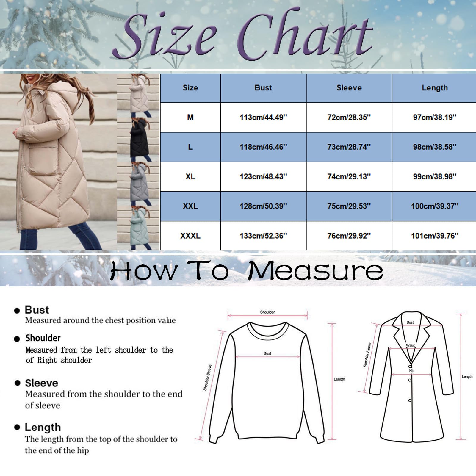 Chaqueta de plumón gruesa lisa para mujer, de algodón largo, para invierno, chaqueta de invierno para hombre, cálida y acogedora, chaqueta acolchada de invierno, chaqueta de plumón elegante y