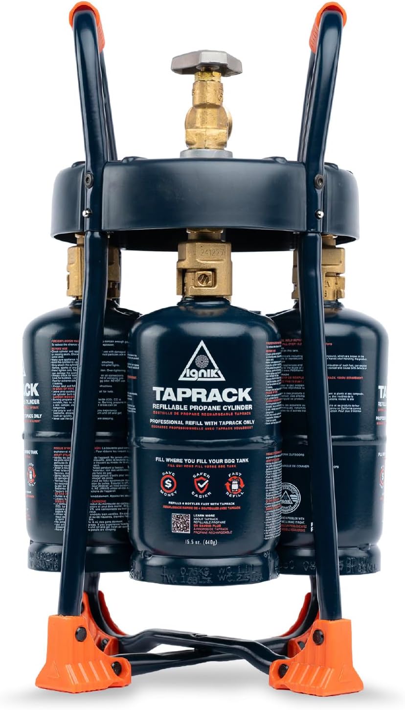 Ignik TapRack 4-Bottle Refillable Propane System