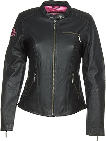 pink harley jacket